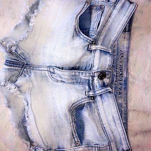 american eagle ripped jeans shorts